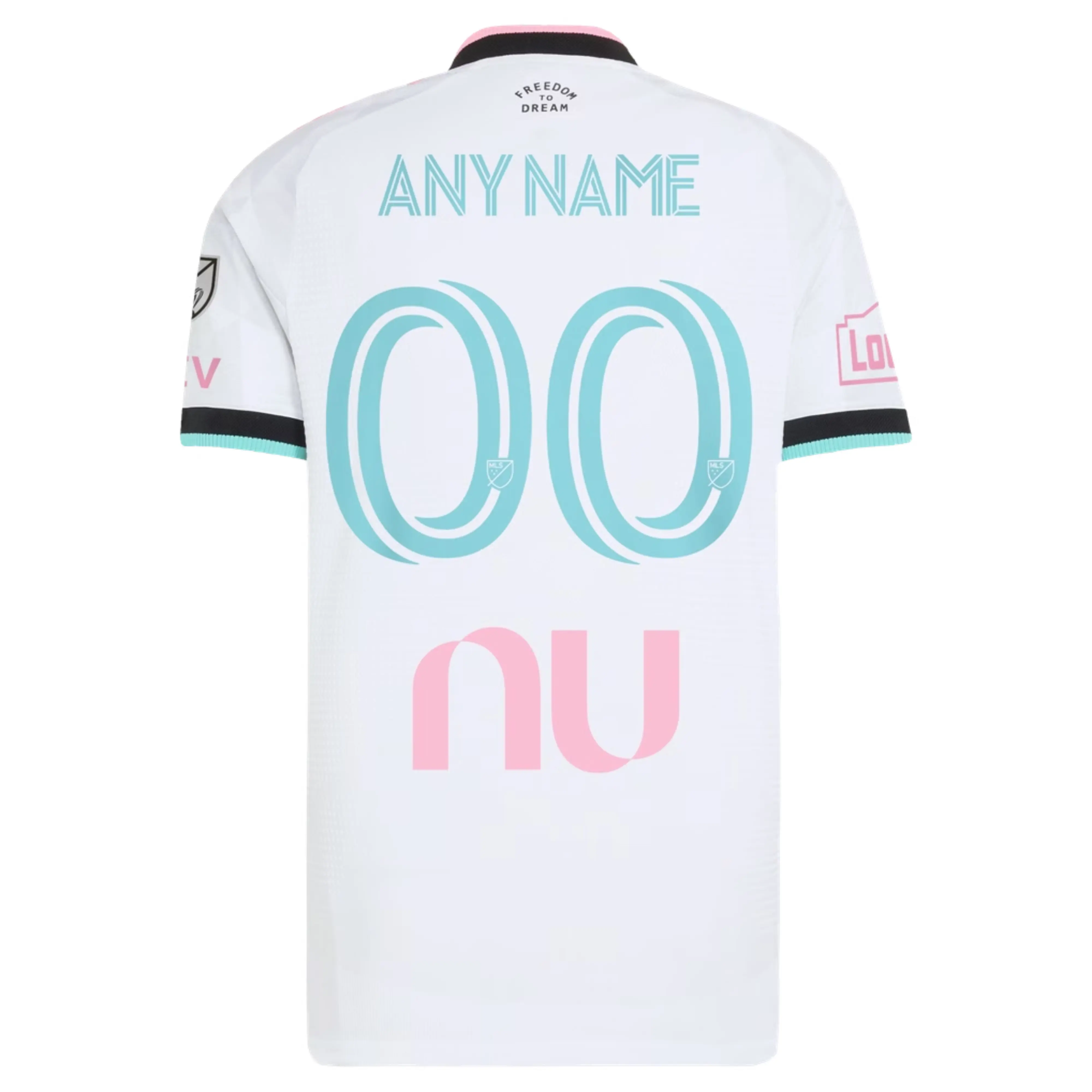 Freedom To Dream 2026-2027 V-Neck Miami Jersey,  Men's Home Short-Sleeve Soccer Jersey, Fan Edition Match Day Apparel for Men and Women
