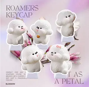 "Kawaii Dog CustomKeycap for Mechanical Keyboard, Cute Puppy Novelty Keycap, XDA / MOA Profile Artisan Keycap for Gaming Setup