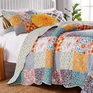 Greenland Home Carlie GL-2010CMSK 3-Piece King/Cal King Quilt Set