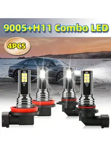 Tcyato H11 9005 LED Fog Light Bulbs, 6000k Cool, Ip67 Waterproof, 3000+ Lumens, Csp Leds, Car & Truck Automotive Lighting, Durable Design
