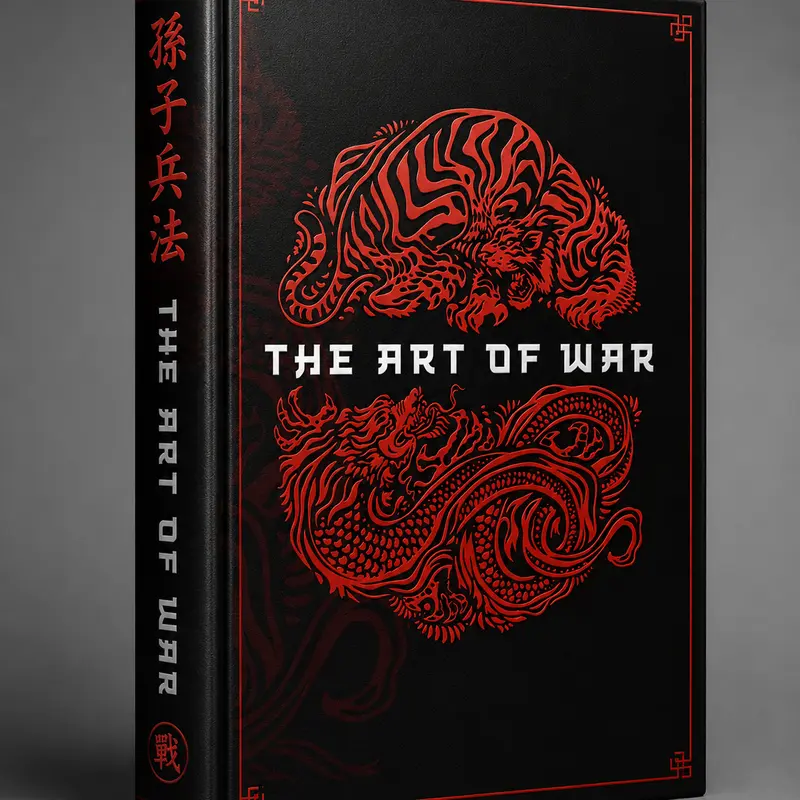 The Art of War by Sun Tzu - Classic 196-Page Standard Size Paperback Literature & Art Book, Strategy Guide for Business Leaders, with Strengths vs. Foe Analysis, Weakness Adaptation Insights, Conflict Resolution, Deception Tactics, Decision-Making