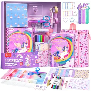 JoyCat DIY Journaling Kit for Girls 8 9 10 11 12 Year Old, Unicorn Diary for Kids Teen Girl, Art Crafts Journal Set Supplies, Birthday Christmas Gifts