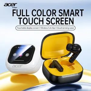 Acer OHR541 Smart Touch Screen Headphones, In-Ear Noise-Canceling Earbuds, Wireless Gaming Earphones, HIFI Sound Quality Music Headset for Gaming Travel Sports Built-in Mic, Electronic Audio & Video Product Black traveling gadgets noisecancellingheadphone