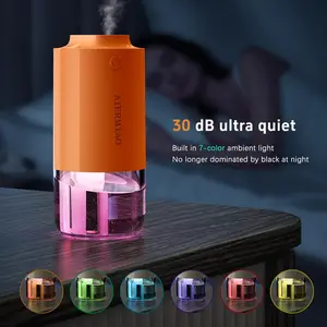 Car Diffuser Car Humidifier Rechargeable Aromatic Essential Oil Diffuser with USB LED and Cold Mist Intelligent Vibration Sensor Suitable for Car (AA Mode) Home and Office candle  oil  diffuser