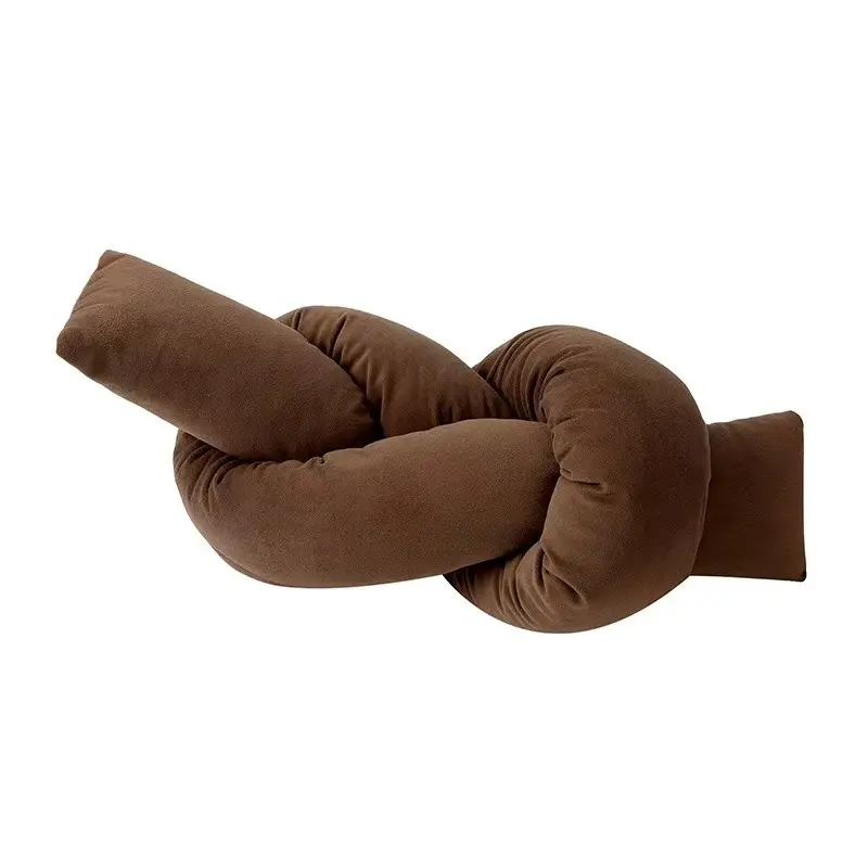 Nordic Creative Knot Pillow, Living Room Sofa Decorative Cushion, Healing Velvet Knotted Pillow, Lazy Style Soft Home Accessory, 1pc