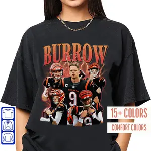 Limited Joe Burrow Vintage Shirt, Football shirt, Classic 90s Graphic Tee, Unisex, Vintage Bootleg, Gift, Retro Comfort Colors Tee 29no10
