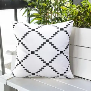Geometric Waterproof Outdoor Pillow Cover, Modern Minimalist Decor, 18x18 Inches, Suitable for Patio, Poolside, Garden, Living Room