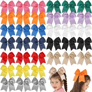 JoyBowie 36-Piece 8-Inch High-Quality Hair Accessories, Bow Hair Clips, Trendy Bow Hair Clips for Everyday Wear, Girls' Hair Accessories, Girl Gifts, Great for Girls, Stylish and Versatile.