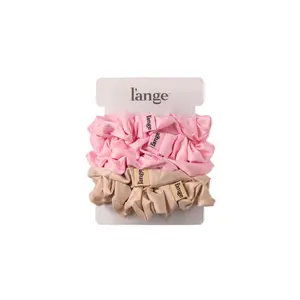 L'ANGE HAIR Medium Satin Scrunchies 5 Piece Set