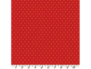Timberland Critters - BeBop Dot Red from AdornIt - 1 YARD cotton fabric