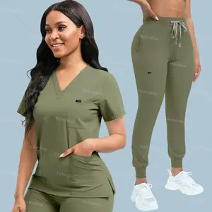 Medical Scrubs Uniform Women Scrub Sets Nursing Accessories Hospital Surgery Gowns Dental Clinic Beauty Salon Workwear