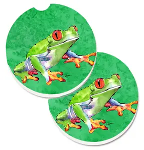 Frog Set of 2 Cup Holder Car Coaster
