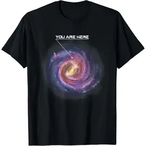 You Are Here Astronomy Milky Way Solar System Galaxy Space T-Shirt  Graphic tees