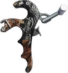 Compound Bow Release 3/4Finger 360° Rotatable Aluminum Alloy Archery Trigger Synapse Hammer Throw Release Assistant