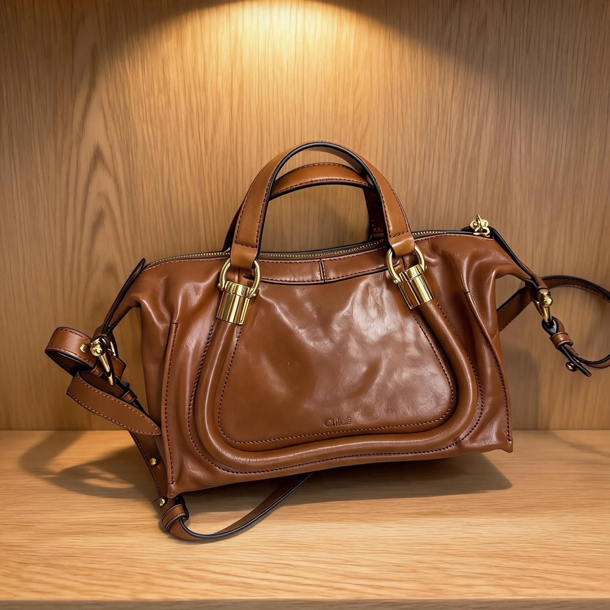 Pre-owned Chloé Chloe Leather Shoulder Bag C0741605617