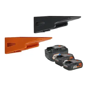 Ridgid 18v Horizontal Locking Battery Mount Hanger Holder - Orange