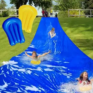 Slip Water Slide 40ft/31ft Giant Slip Water Slides Kids Adults Waterslides Backyard Summer Outdoor Toys with 2 Body Boards