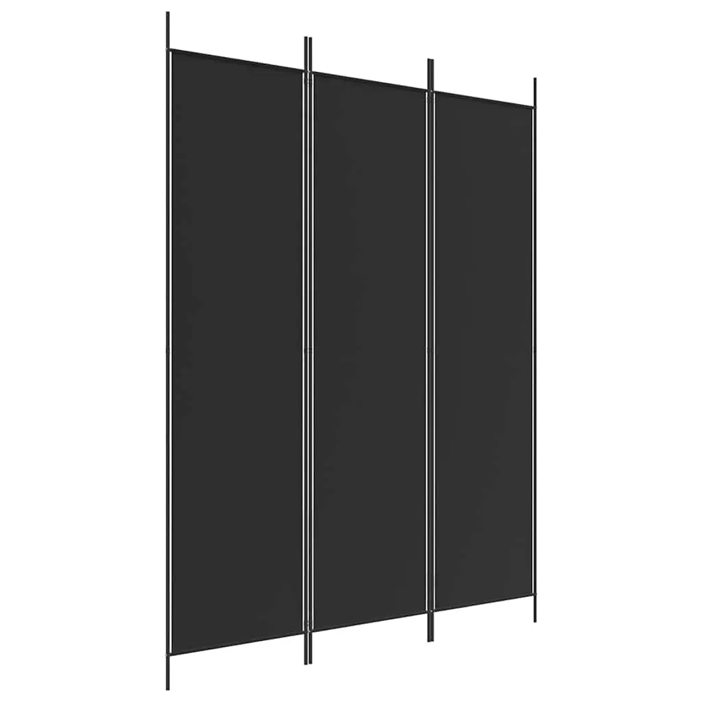 vidaXL Room Divider Folding Partition Privacy Screen for Home Office Fabric 3015997