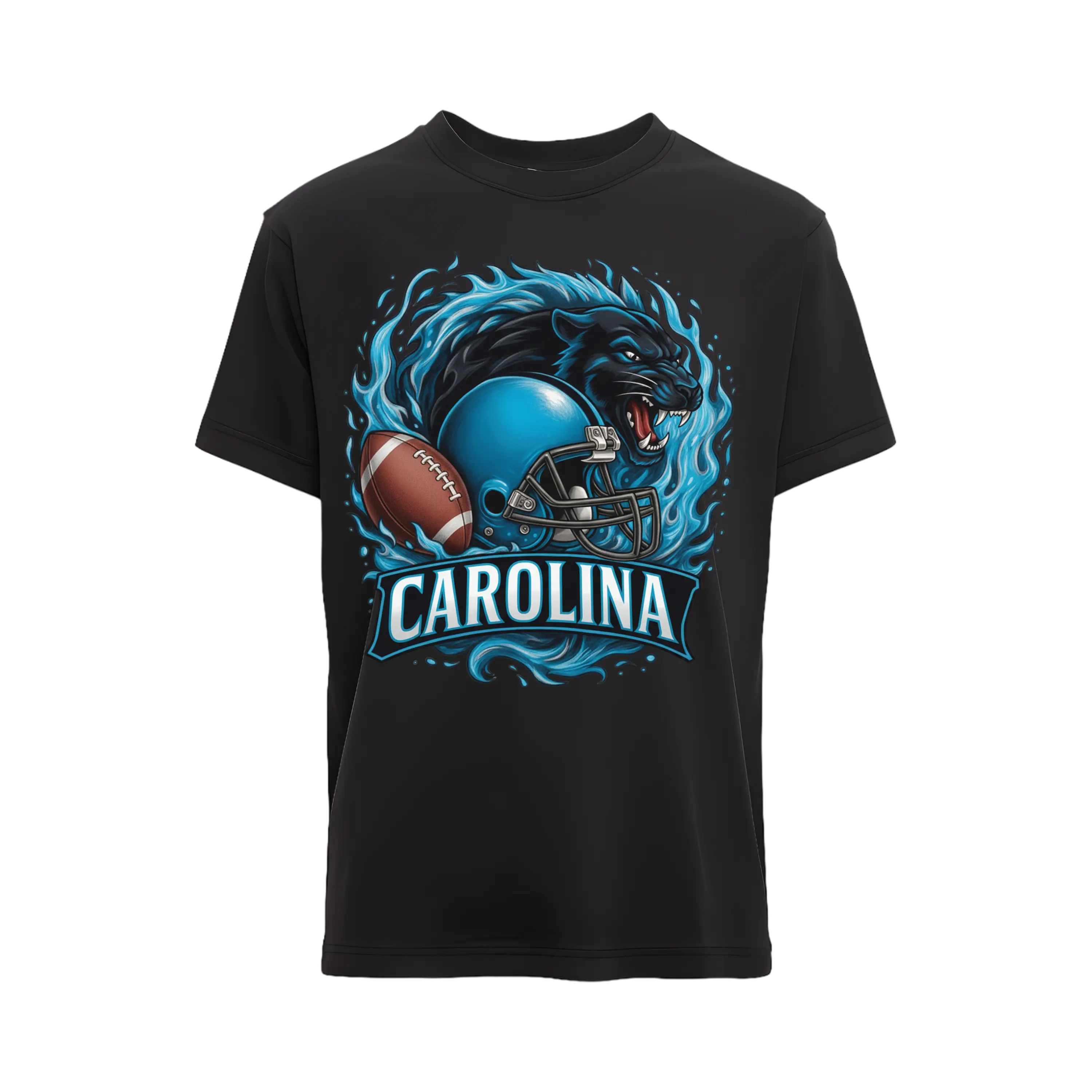 FOOTBALL CITY'S Carolina Panther Graphic T-Shirt for Sports Fans