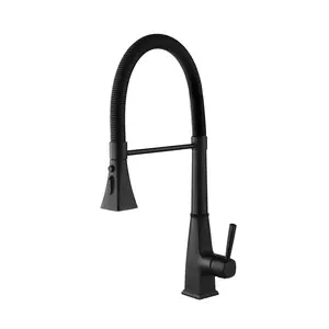 Kitchen Faucet with Pull Down Sprayer, Single Handle High Arc Stainless Steel Kitchen Sink Mixer Tap, 360° Swivel Pull Out Spray Head, Brushed Nickel Finish for Kitchen Sink, Easy Clean, Home Furniture and Household Product Search Terms
