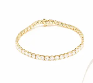 Fire Light Lab Grown Diamond 10.00 cttw Tennis Bracelet, 14K