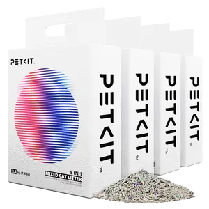 PETKIT 5-in-1 Mixed Cat LitterOdorless Universal Clumping Litter with Rapid Clumping & Dust-Free Formula for Automatic Smart Cat Litter Box Litterbox