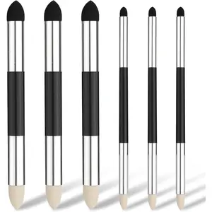 6pcs 2 Sizes Double-Headed Artist Blending Sponge Pen Pastel Blending Stump Pencil Sketch Brush Drawing Art Blender Tool for School Students Beginners Supplies
