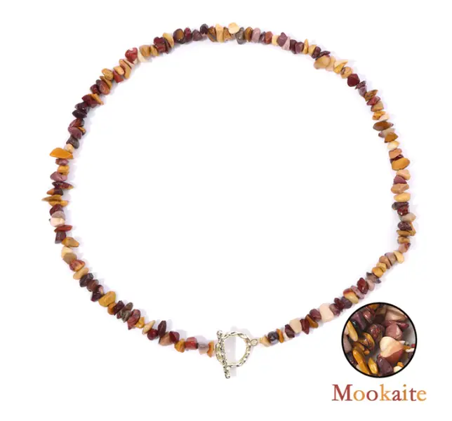 N202 – Natural Mookaite Stone Necklace!