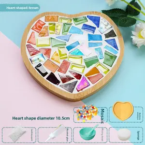 Gift Handmade Women's Day Mosaic Coaster Diy Student Hand-made Material Package Children's Activities Night Market Explosion