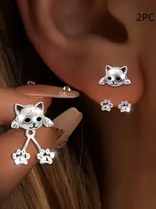 Cute Cat Claw Earrings for Women, Versatile Earrings, Trendy Jewelry, Simple Elegant Design, Perfect for All Seasons, Ideal Valentine's Day Gift, Daily Wear Jewelry