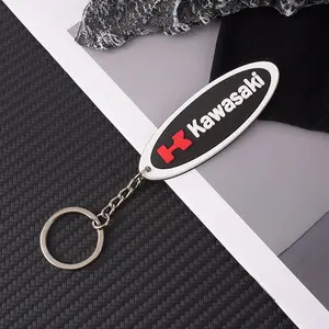Rubber Motorcycle Key Ring, 3D Motorcycle Accessories, Keychain for Kawasaki Models, Auto Accessories, Durable & Stylish Design