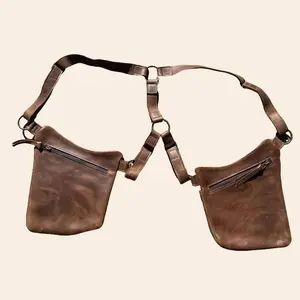 KiKi Leather Crossbody Holster Bag | Brown