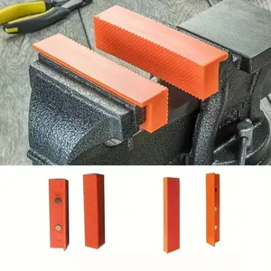 2 Piece Magnetic Soft Rubber Vise Pads, 6 Inch Durable PP Material, Multi-Functional Countertop Pads, and, Protects Workpieces