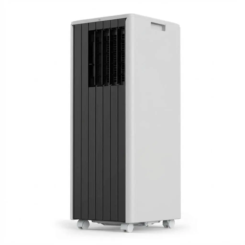 Garvee 8,000 BTU Portable Air Conditioner, 3-in-1 AC/Dehumidifier/Fan for Rooms up to 350 sq ft, 45 dB Quiet Operation, 24H Timer & Remote, Window Kit & Wheels Included, Grey
