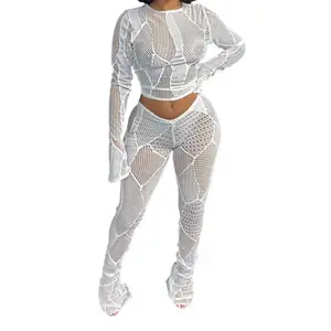 Zealous Queen Night Out 2PCS Sexy See-Through Outfit