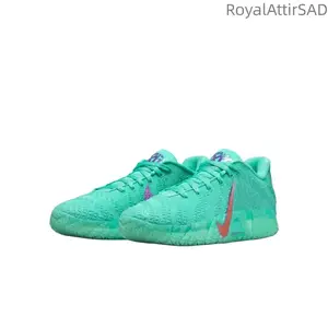 Green retro anti-slip and wear-resistant retro basketball shoes