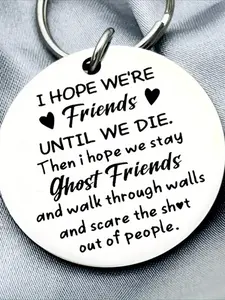 Friend Keychains Trendy Cute Keychain Pendant for Women Men Friendship Gifts for Soul Sister Bestie Gifts for Best Friend Birthday Gifts Keychain
