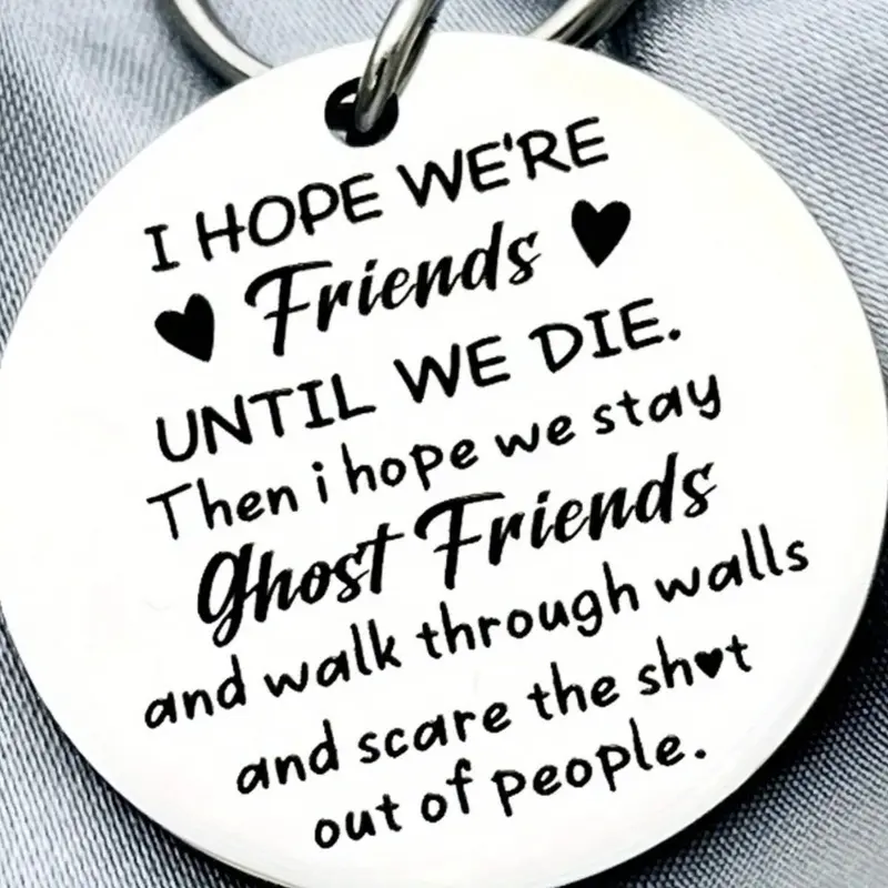 Friend Keychains Trendy Cute Keychain Pendant for Women Men Friendship Gifts for Soul Sister Bestie Gifts for Best Friend Birthday Gifts Keychain Cute Keychain Accessory Stylish Keychain