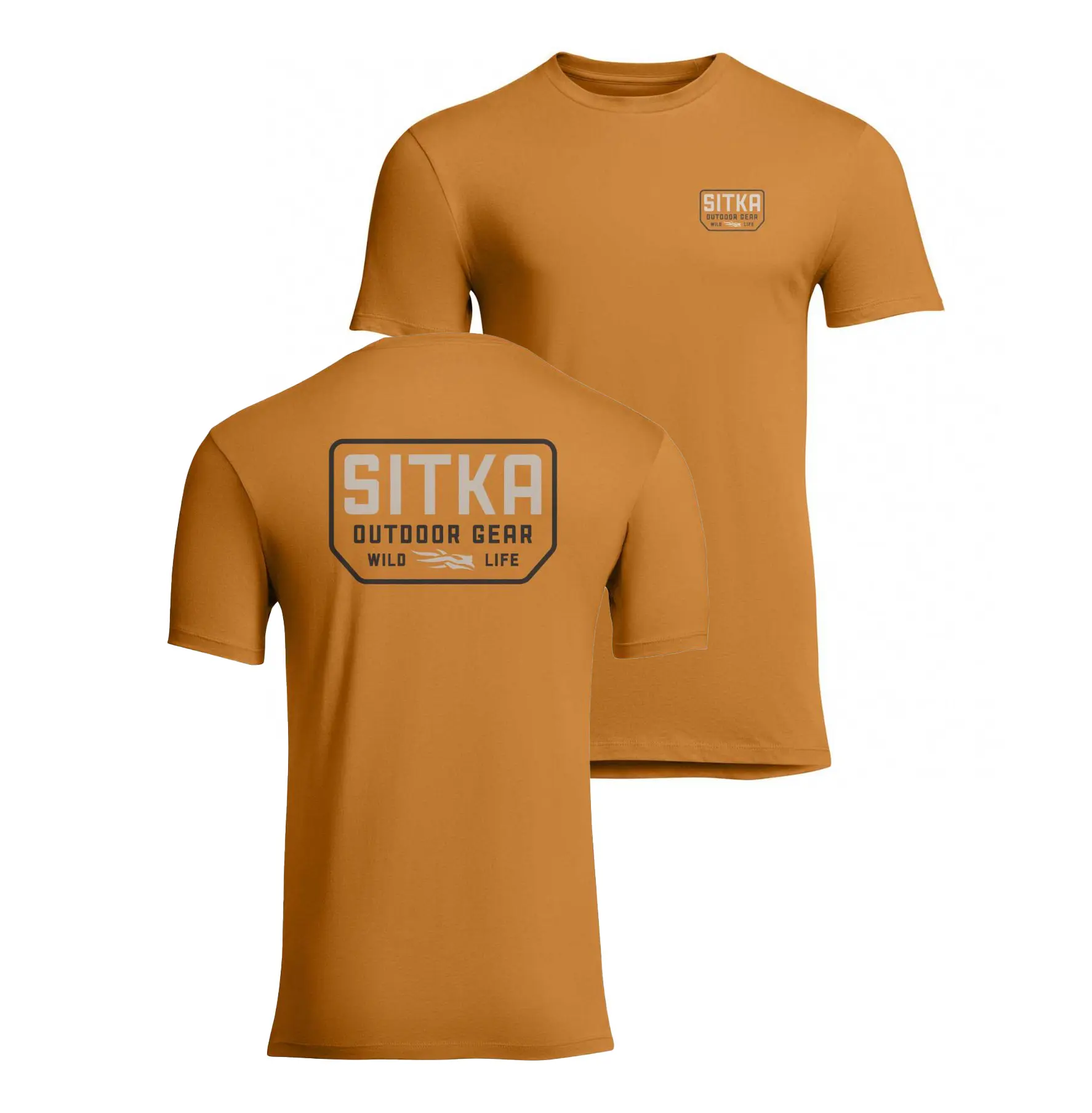 Sitka Wild Life Short Sleeve Orange T-Shirt