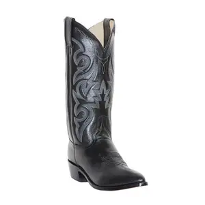 Dan Post Men 13" Cowboy Heel Boots - Full-Grain Leather Upper, J Toe Shape, Cushioned Insole, Casual & Western Style, Ideal for Walking Shoes - Closed