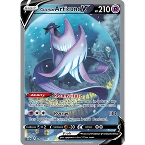Pokemon TCG Galarian Articuno V (Alternate Full Art) Chilling Reign Near Mint Trading Card Single