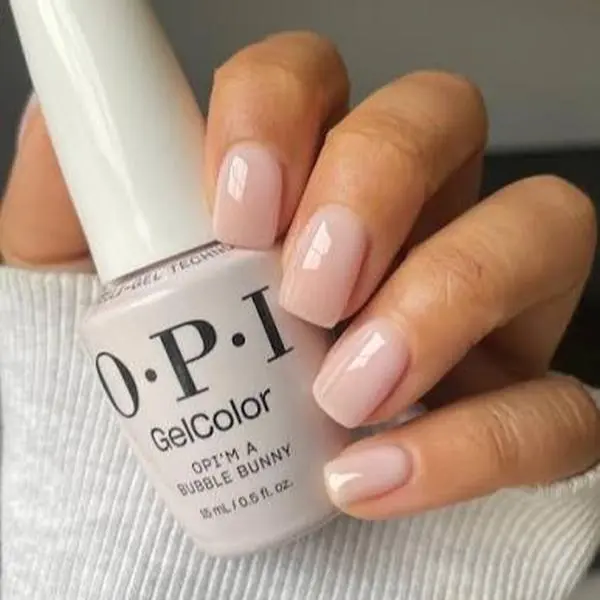 OPI GelColor - I’m a Bubble Bunny 0.5 oz Milky Pink Sheer gel nail care nail art S061