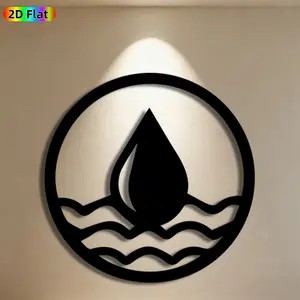 1pc Water Drop Metal Wall Art, Minimalist Water Drop Statue Mural, Ideal Gift for New Year, Easter, Nature Decor Enthusiasts, Weather-Resistant Metal Wall Decor Wall Sculptures, Perfect for Home Wall & Garden Fence, Unique Nature-Inspired Decor