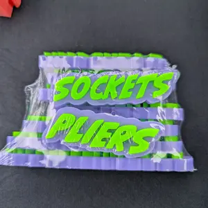 Magnetic Toolbox Labels – Dual-Color, Customizable Set of 9 Lettering 3D Print