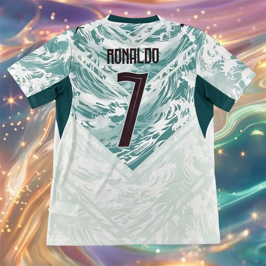 2026 white No.7 Ronaldo Short sleeve soccer jersey