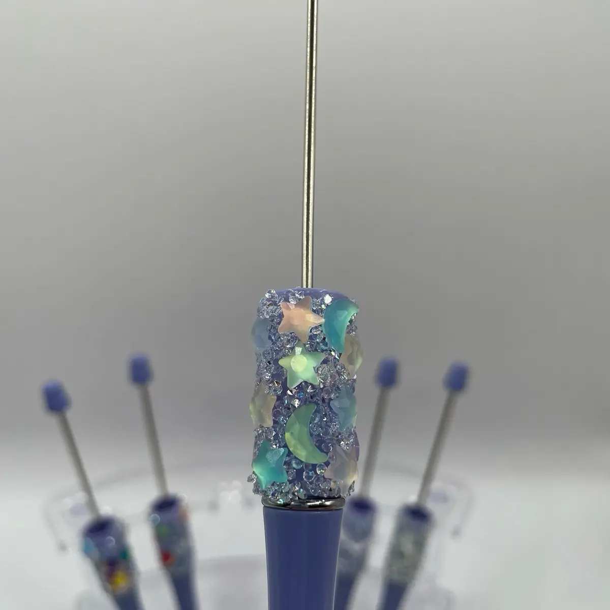 Blank DIY pen with a handmade decorative wrap