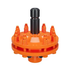 PTO Slip Clutch Spline for PTO Shaft, 1 3/8 in PTO Slip Clutch, 6 Spline Ends PTO Friction Clutch, Carburized Steel Tractor Slip Clutch, Adjustable Rotary Cutter Slip Clutch