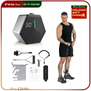 TOUSAINS HIVEGYM Smart Portable Cable Machine, 3–30kg Adjustable Resistance, Full-Body Home Gym Equipment, App Tracking,  Multifunctional Strength Training for Travel & Home