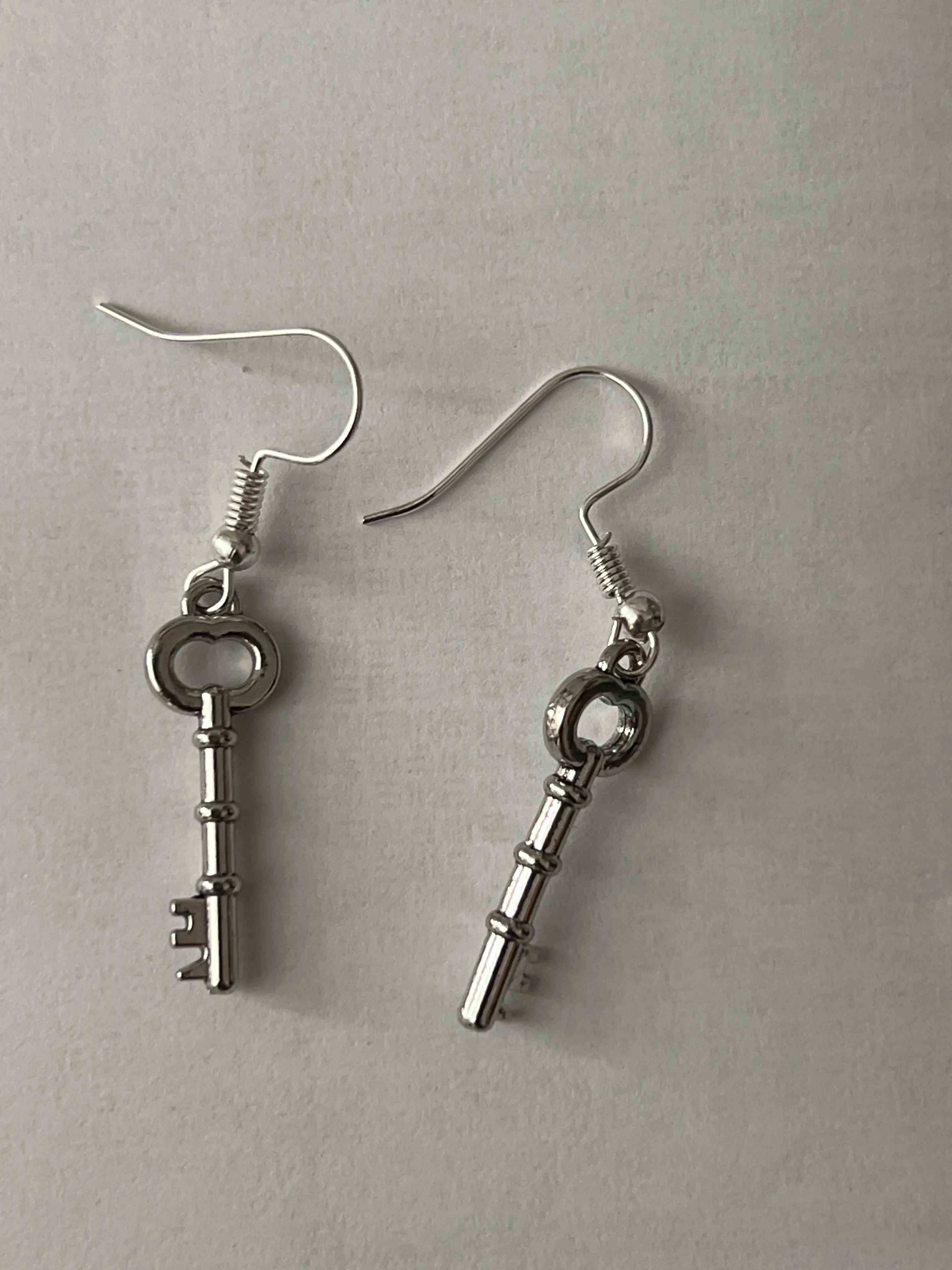 Homemade Key Earrings - Vintage Key Dangle