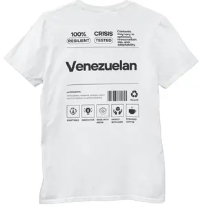 BetaStreetWear VENEZUELAN Style T-Shirt for Womens and Mens Venezuelan Collection Casual Shortsleeve Top